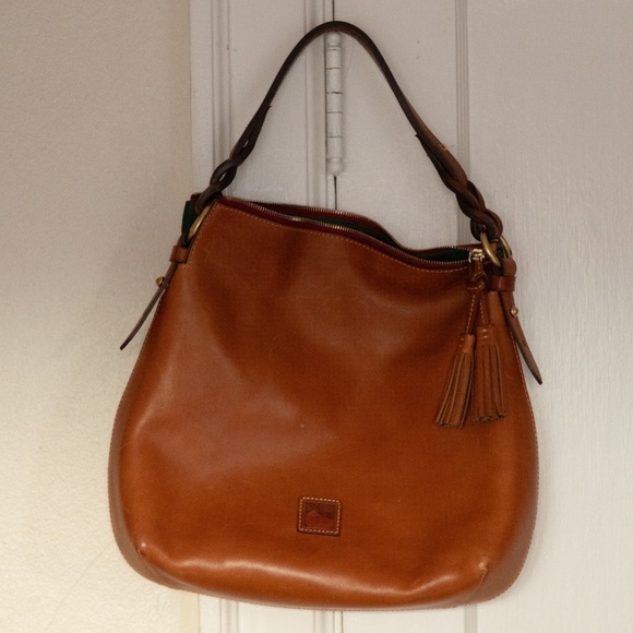 Dooney & Bourke Elegant Brown Leather Shoulder Bag - Picture 3 of 3